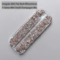 Mini strass à dos plat couleur champagne pour nail art dans une boîte de 12 compartiments - Pack de 12 compartiments / Champagne