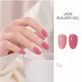 Translucent nude pink gel polish for natural building base coat in glossy finish, shade 11 - Translucent Nude (77#) / 15ml