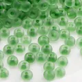 Cuentas de vidrio esmerilado verde para la creación de joyas hechas a mano DIY - Estilo #03 / 3mm (Agujero 1mm/10g Aprox. 220uds) / Verde Hierba Mate