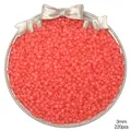 3mm matte coral red glass seed beads for DIY handmade jewelry making, 220pcs - Style 4 / 3mm (0.8mm Hole, Approx. 220pcs) / Red