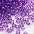 Premium purple round glass seed beads for DIY handmade jewelry and accessory crafts - Style #07 / 3mm (0.8mm Hole) 10g/Pack Approx. 220pcs
