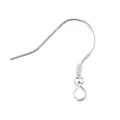 Crochets de boucles d'oreilles en argent 925 premium pour la création de bijoux DIY - Style V165 / 2 Pièces/Paquet (14x14mm)