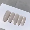 Melkwitte cat-eye nagellak gel monster met glinsterend effect, model N/05 voor DIY - Nr.05 Jade Exquise Kattenoog