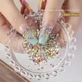 Professionelle 33-Facetten bunte flache Mini-Nagel-Strasssteine für funkelnde Nailart - Ca. 100 Stück