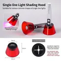Red nail lamp light shield with 20mm rubber ring for professional eye protection - Opening Style / 58mm Bottom Diameter (20mm Inner)