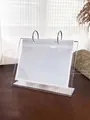 Large clear acrylic nail art stamping plate storage binder book with clear pockets - Stamping Plate Organizer (Large)