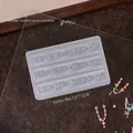 Translucent silicone nail art mold for pearl chains, stars and butterfly patterns - Chain Mold