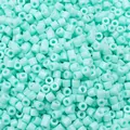 Perles en tube acrylique vert menthe 4mm pour bijoux faits à la main DIY collier - Paquet de 10g (Environ 300 Pièces) / Bleu sarcelle