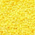 Perles cylindriques en acrylique jaune vif de 4 mm pour la création de bijoux DIY - Jaune