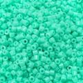 Perles cylindriques en acrylique vert menthe de 4 mm pour la fabrication de bijoux DIY - Vert