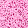 Perles cylindriques en acrylique rose de 4 mm pour la fabrication de bijoux de bricolage - Rose Pourpre