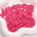 Levendige roze 8x5 mm acryl kralen in pindavorm voor DIY handgemaakte sieraden en ketens - 8x5mm / 50 Stuks/Verpakking / Rozerood