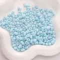 Hemelblauwe 8x5mm acryl kralen in pinda-vorm voor handgemaakte DIY sieraden - 8x5mm / 50 Stuks/Verpakking / Blauw