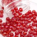 High-quality vibrant red glass seed beads for DIY jewelry making bracelets and necklaces - Style 13 (#13)