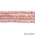10x13mm ροζ συνθετικές χάντρες νεκροκεφαλής τιρκουάζ για χειροποίητα κοσμήματα DIY - Στυλ Μεγάλη Νεκροκεφαλή / Περίπου 30 Τεμάχια (Τρύπα Περίπου 1mm)