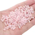 4x8mm pink iridescent glass bamboo beads for DIY handmade jewelry making accessories - Pink
