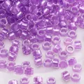 Vibrant purple pearlescent glass seed beads for DIY bracelet and necklace jewelry crafting - Style #26 / 2.5mm (Hole 1mm) 10g/Pack Approx. 720 Beads