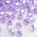 Faceted lavender purple glass beads for DIY jewelry making handmade bracelets and necklaces - Style #31 / 4mm (Hole Approx. 1mm) 10g/Pack Approx. 140 Pcs / Lavender Purple