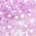 Faceted light purple glass beads for DIY handmade jewelry bracelets and necklaces - Style #33 / 4mm (Aperture ~1mm) 10g/Pack ~150 Beads / Light Pearl Purple