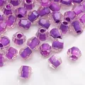 Faceted purple glass beads for DIY jewelry making and beadwork - Style #34 / 4mm (Hole Approx. 1mm) 10g/Pack Approx. 140 Pcs / Dark Faceted Purple