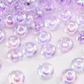 Beautiful translucent purple iridescent glass beads for DIY handmade jewelry making - Iridescent Abacus Beads (#41款) / 150 Pieces/Pack (2x4mm) / Phantom Purple