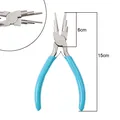 Professional 6-step bail making pliers for jewelry DIY with light blue anti-slip handles - 6-in-1 Bail Making Pliers (#22)