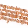 Natürliche 3-5mm orange Sonnenstein-Splitterperlen für DIY-Schmuckherstellung und Basteln - 3-5mm Durchmesser / Oranger Mondstein / 80cm Strang