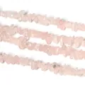 Stränge aus 3-5mm natürlichen Rosenquarz unregelmäßigen Bruchsteinen für DIY-Schmuck - 3-5mm Durchmesser / Rosenquarz / 80cm Strang