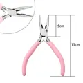 13cm pink handle needle-nose jewelry pliers for professional DIY craft projects - Needle Nose Pliers (Toothed) (#28)