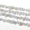 Natürliche 3-5mm unregelmäßige blaue Achat Splitterperlen für DIY Schmuckherstellung Material - 3-5mm Durchmesser / Mondstein / 80cm Strang