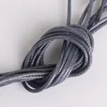 Durable greyish blue 1-2mm braided Korean wax cord for DIY jewelry and necklaces - 1mm 15m/Pack / Dark Gray