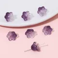 Perles en verre dégradé violet en forme de muguet pour la création de bijoux DIY - Violet foncé