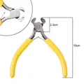 Mini DIY end cutter pliers for jewelry making, 10cm total length with yellow handles. - End Cutting Pliers (#41)