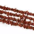 3-5mm braune Goldstein Splitterperlen für DIY Schmuckherstellung - 3-5mm Durchmesser / Goldsandstein / 80cm Strang