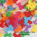 Bunte Filz-Bastelsets in Pferdeform für DIY, 100 Stück Zufallsmischung Bastelmaterial. - Pony / 20x10mm (100 Stück/Packung) / Zufällige Mischfarben