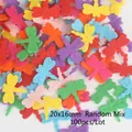 Buntes 20x16mm Filz Libellen DIY Bastelzubehör in einem zufälligen 100er Set Pack - Libelle / 20x16mm (100 Stück/Packung) / Zufällige Mischfarben