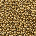 Matte golden seed beads for DIY jewelry making, 450g bulk pack for necklaces and bracelets. - 3mm 450g Approx. 15000pcs / Gold