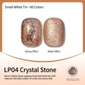 Japanese canned glitter nail gel polish LP04 with glossy and matte effects - Crushed Crystal (LP04)