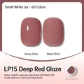 Professional Japanese style jarred UV nail gel polish LP15 Deep Glazed Red color - Deep Glaze Color (LP15)
