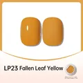 Japanese canned nail gel polish in LP23 Fallen Leaf Yellow with glossy and matte effects - Fallen Leaf Yellow (LP23)