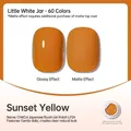 Sunset Yellow LP24 Japanese jarred nail gel polish with glossy and matte finish - Sunset Yellow (LP24)