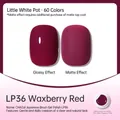 Japanese potted gel nail polish LP36 bayberry color in glossy and matte finishes - Bayberry Red (LP36)