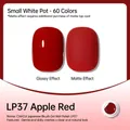 Japanese style nail polish gel in Apple Red LP37 glossy and matte finish effects - Apple Red (LP37)