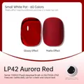 Japanese canned gel nail polish in LP42 Dawn Red with glossy and matte effects - Dawn Red (LP42)
