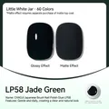 Japanese jar gel nail polish LP58 in Jasper Green with glossy and matte effects - Jasper Green (LP58)