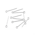 Hochwertige 925 Silber Ösenstifte für die DIY-Schmuckherstellung und Bastelzubehör - 0.5x15mm Ösennadel (2 Stück/Pack)