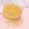 Premium 2x4mm translucent yellow abacus glass seed beads for DIY handmade jewelry making - 2x4mm (Aperture Approx. 1mm) / 10g/Bag (Approx. 150 Pcs) / Dark Yellow