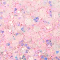 Pink iridescent mixed heart star circle sequins for DIY craft clothing decoration - 20g Pack / Pink Mixed Style