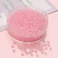 Perles d'abaque en verre rose translucide 2x4mm pour la fabrication de bijoux DIY - 2x4mm (Ouverture environ 1mm) / 10g/Sac (Env. 150 Pcs) / Rose foncé