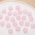 Pink 16mm vintage lampwork flower beads with large holes for DIY jewelry - 1 Piece/Pack / Pink